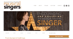 Desktop Screenshot of musicalsingers.com
