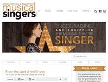 Tablet Screenshot of musicalsingers.com